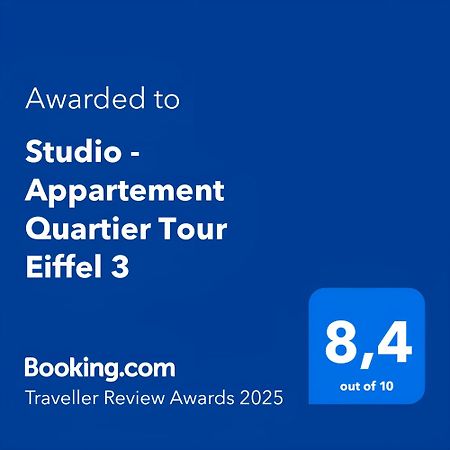 Studio - Appartement Quartier Tour Eiffel 3 Free Netflix Paris Eksteriør bilde